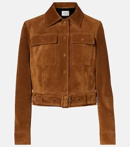 Belted cropped suede jacket - Saint Laurent - Modalova