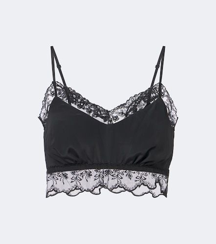 Top de satén con encaje - Simone Rocha - Modalova