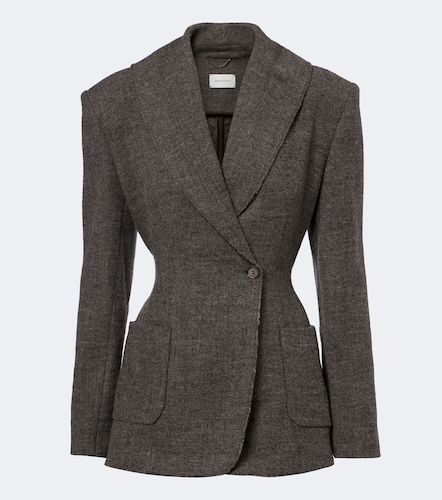 Double-breasted wool and cashmere-blend blazer - Magda Butrym - Modalova