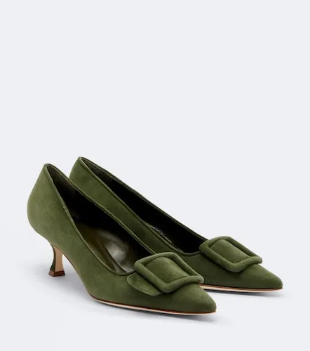 Pumps Maysale aus Veloursleder - Manolo Blahnik - Modalova