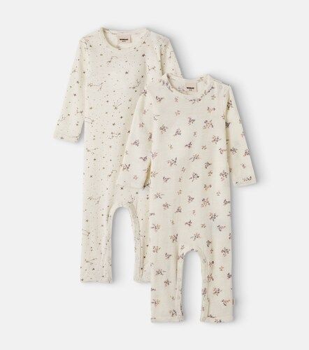 Bebé - Set de 2 monos Haven de lana estampados - Wheat - Modalova