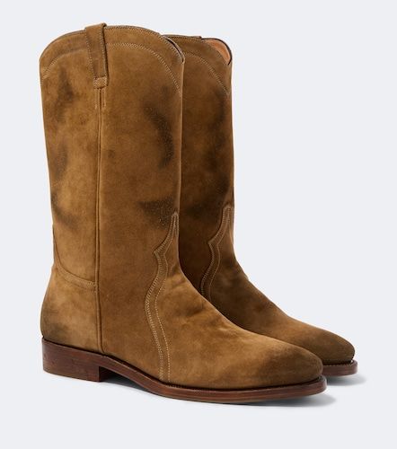Distressed suede ankle boots - Jil Sander - Modalova