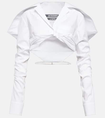 La Chemise Meio cotton cropped shirt - Jacquemus - Modalova