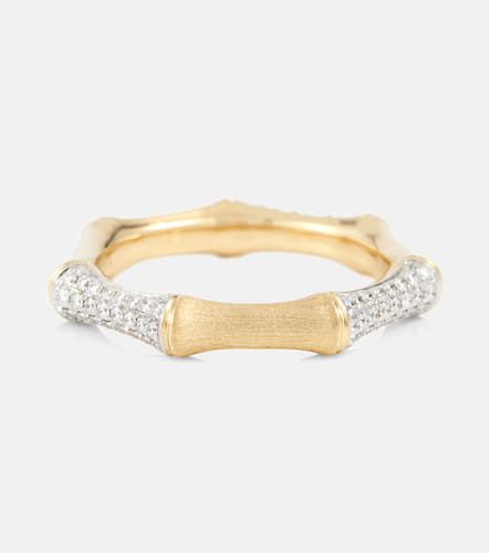 Bamboo 14kt ring with diamonds - Rainbow K - Modalova