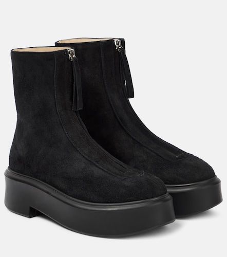 The Row Zipped suede ankle boots - The Row - Modalova