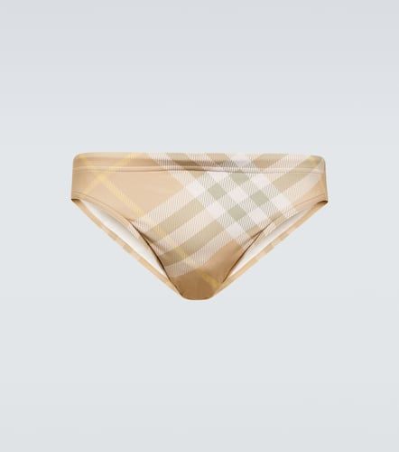 Slip de bain Check - Burberry - Modalova