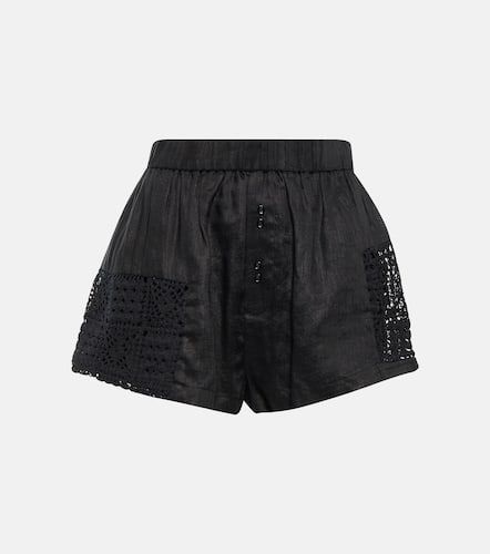 SIR Rayure patchwork cotton shorts - SIR - Modalova