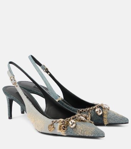 Dolce&Gabbana Denim slingback pumps - Dolce&Gabbana - Modalova