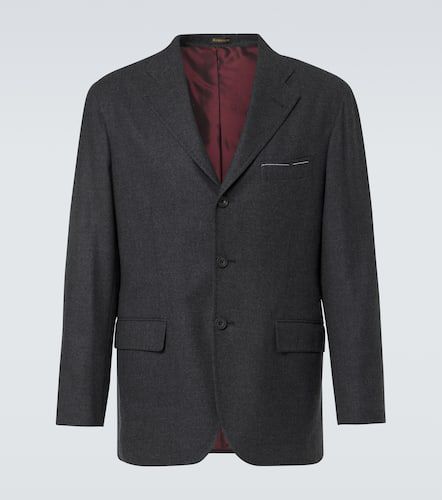 Blazer in flanella di lana - Rubinacci - Modalova