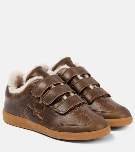 Beth shearling-lined leather sneakers - Isabel Marant - Modalova