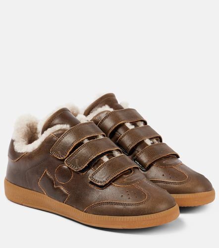 Sneakers Beth aus Leder mit Shearling - Isabel Marant - Modalova