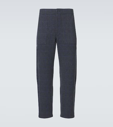 Herringbone checked cashmere straight pants - God's True Cashmere - Modalova