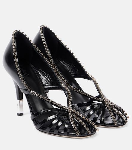 Leonie embellished leather pumps - Chloe - Modalova