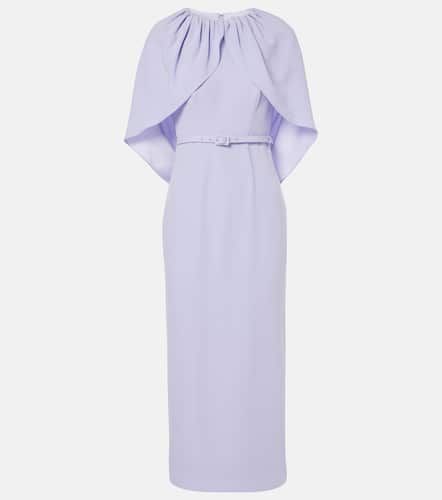 Caped crÃªpe satin cocktail dress - Roland Mouret - Modalova