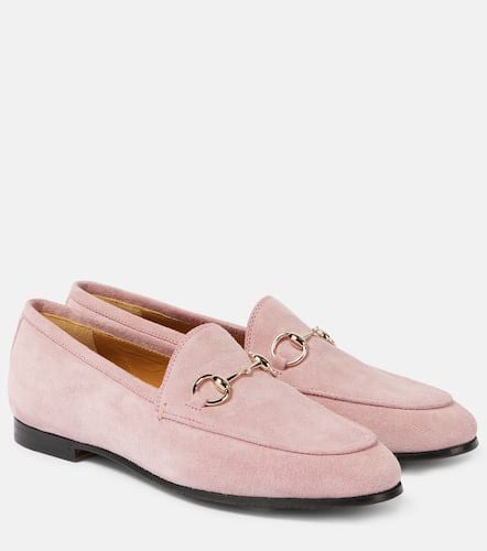 Jordaan Horsebit suede loafers - Gucci - Modalova