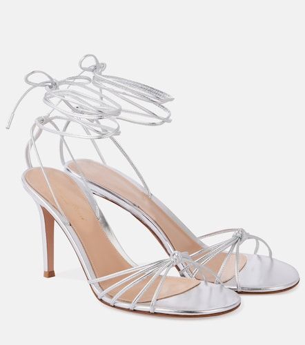 Gwyneth metallic leather sandals - Gianvito Rossi - Modalova