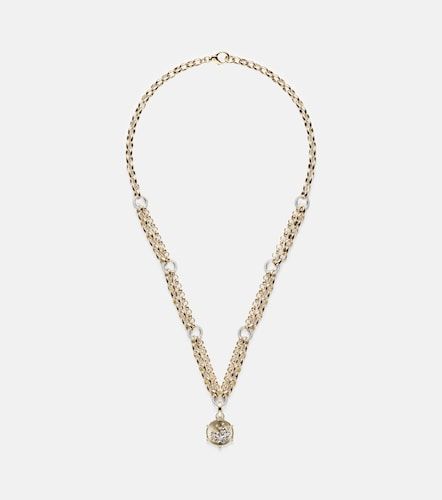 Blossoms Baby Medium 18kt pendant necklace with diamonds - FoundRae - Modalova