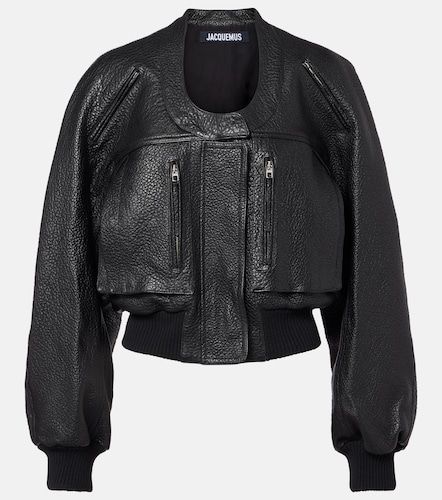 Jacquemus Chaqueta cropped de piel - Jacquemus - Modalova