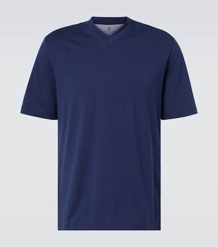 Cotton jersey T-shirt - Brunello Cucinelli - Modalova