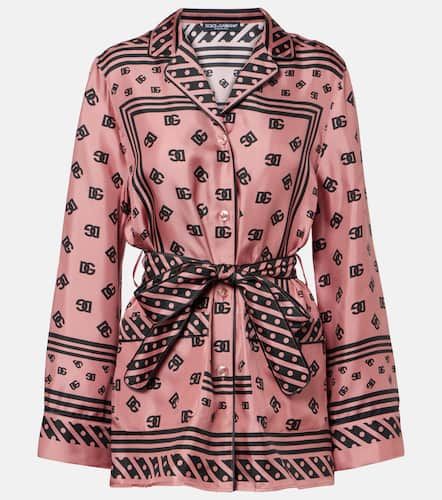 Dolce&Gabbana DG silk satin shirt - Dolce&Gabbana - Modalova