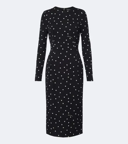 Printed silk-blend midi dress - Dolce&Gabbana - Modalova
