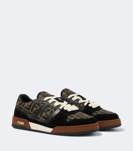Sneakers Match FF Zucca con suede - Fendi - Modalova
