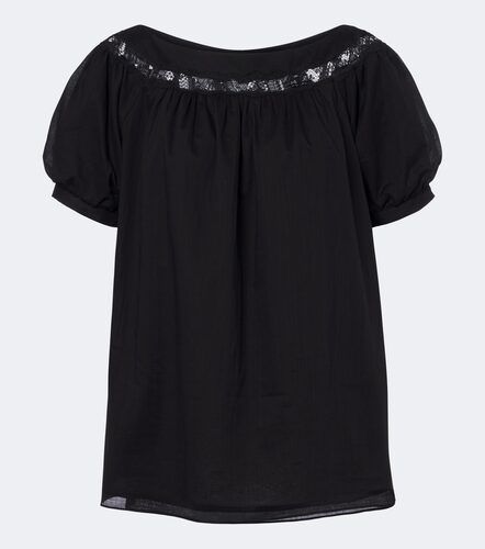 Top Marilyn de algodón con encaje - Posse - Modalova