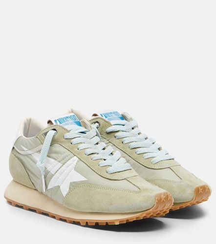 Running Marathon suede-trimmed sneakers - Golden Goose - Modalova