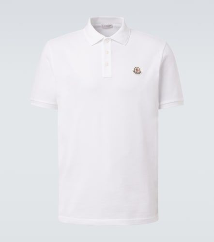 Moncler Polo in piqué di cotone - Moncler - Modalova