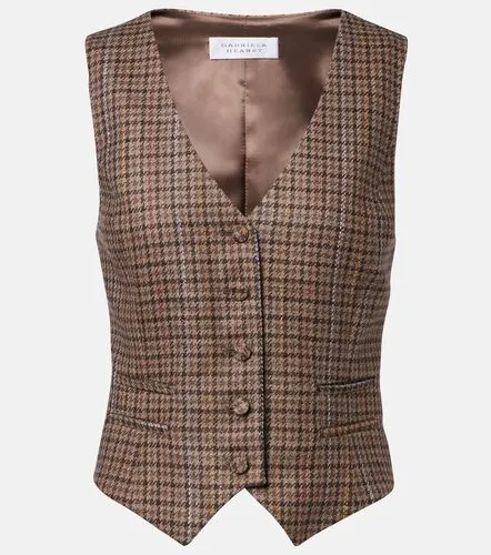 Coleridge houndstooth wool and silk vest - Gabriela Hearst - Modalova