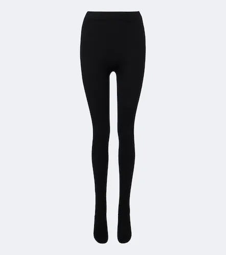 Whit cashmere and wool tights - Nour Hammour - Modalova