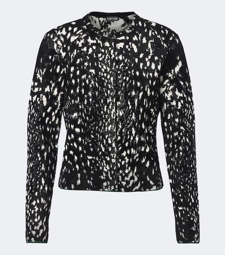 Cardigan in velluto jacquard - Tom Ford - Modalova