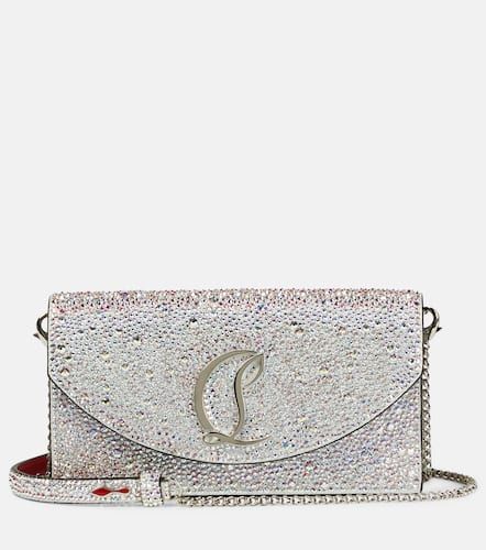 Loubi54 embellished leather clutch - Christian Louboutin - Modalova