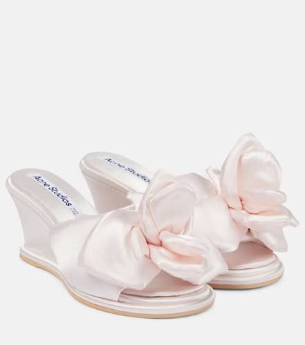 Wedge-Sandalen aus Satin - Acne Studios - Modalova