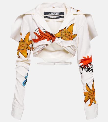 La Chemise Meio printed cropped shirt - Jacquemus - Modalova