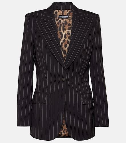 Pinstriped wool blazer - Dolce&Gabbana - Modalova