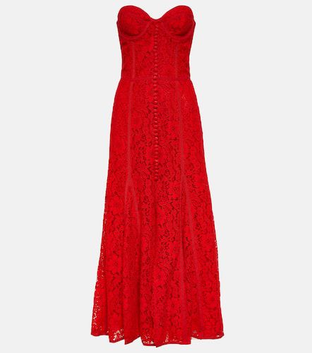 Sharie bustier lace midi dress - Costarellos - Modalova