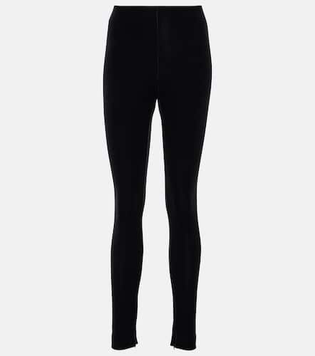 High-rise velvet leggings - Wardrobe.NYC - Modalova