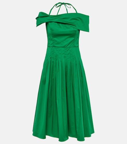 Off-Shoulder-Midikleid aus Seide - Oscar de la Renta - Modalova