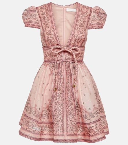 Matchmaker linen and silk minidress - Zimmermann - Modalova