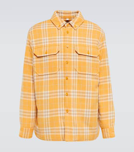 Checked wool and cotton overshirt - Burberry - Modalova