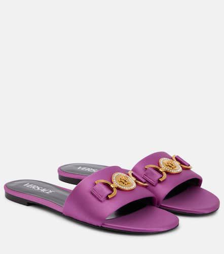 Versace Medusa '95 satin slides - Versace - Modalova