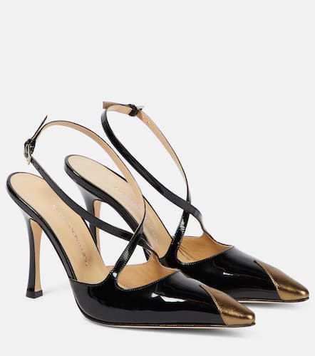 Paneled patent leather pumps - Alessandra Rich - Modalova