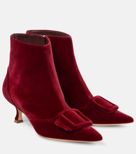 Baylow velvet ankle boots - Manolo Blahnik - Modalova