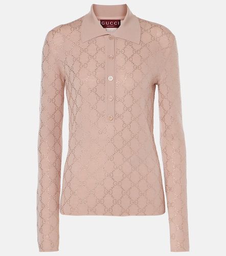 Gucci GG Crystal wool polo sweater - Gucci - Modalova