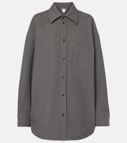 Oversized wool-blend shirt - Bottega Veneta - Modalova