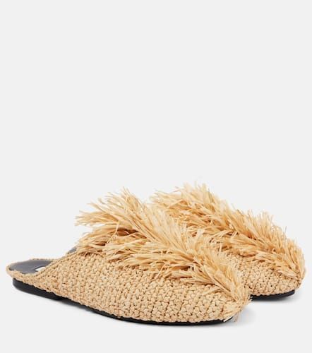 Jil Sander Fringed raffia mules - Jil Sander - Modalova