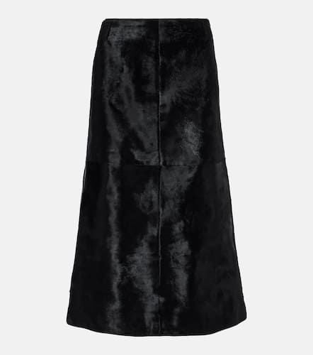 Toteme Paneled calf hair midi skirt - Toteme - Modalova