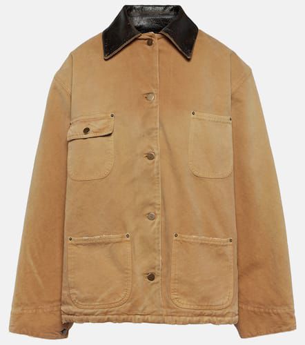 Oversize-Jacke aus Baumwoll-Canvas - Prada - Modalova