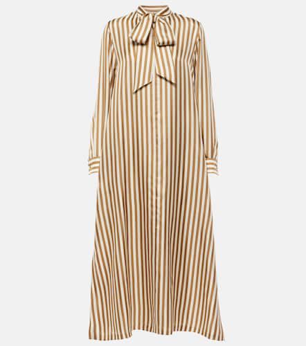 Faesite striped silk twill maxi dress - Max Mara - Modalova